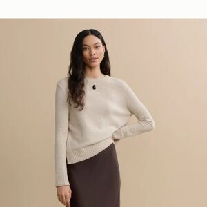 Jenni Kayne Beige Crew Neck Sweater